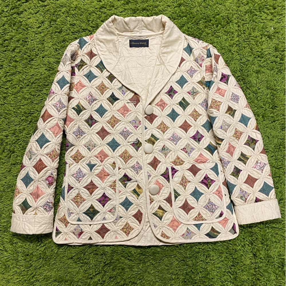 Vintage Y2K Quilted Blazer RARE Donna Sharp
